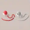 Bola de Brinquedo para Gato que Rola Automaticamente, Bola Móvel Interativa para Brincadeira Autônoma com Corda, Brinquedo de Exercício Recarregável por USB para Filhotes e Gatos de Interior