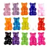 Materiais: Acessórios de Resina, Colar de Gelatina Criativo DIY, Acessórios para Capa de Celular com Cola de Creme DIY Urso Transparente
