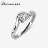 Anillo de Diamante Mosan Cruzado Nuevo 2024 Moda Anillo de Plata de Ley S925 Pulsera Exquisita Ins para Mujer Uso Superpuesto Europeo y Americano