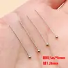 Alfileres de Bola con Cabeza Plana de Cobre para Pasadores de Pelo y Accesorios de Aretes DIY, Disponibles en Varios Tamaños, Alfileres Redondos Dorados y Plateados para Materiales de Cuentas