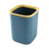Cubo de Basura Grande Engrosado para Uso Doméstico con Anillo de Presión Creativo Higiénico para Baño Cocina Sala de Estar Cesto de Basura sin Tapa