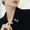 Broche de Esmalte de Mariposa Transfronterizo Europeo y Americano para Mujer Aleación Goteo de Aceite Corsage Distintivo Accesorios Elegantes para Pin de Chaqueta de Traje