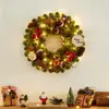 Decoración Navideña Coreana Ambiente de Cafetería Arreglo Nobelson Árbol de Navidad Pequeño Tipo Adornos de Escritorio Guirnalda Ratán
