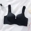 Sutiã Push-Up Meia-Taça Grande Sem Aro para Mulheres, Push-Up Sem Costura, Ajustável Lateralmente, Seios Pequenos, Sutiã Super Fino