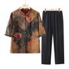 Camisa da Vovó, Roupa de Verão para Mulheres de Meia-Idade e Idosas, Blusa da Mamãe, Jaqueta Fina de Verão para Idosos, Roupa para Esposa de 60 Anos, Traje Tradicional Chinês para 70 Anos