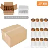 Amazon Transfronterizo 4 oz Cuadrada Madera de Acacia Tapa de Bambú Botella para Condimentos Salero para Barbacoa Botella de Vidrio Botella para Especias de Cocina