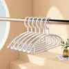 Percha de Plástico Semi-Circular de Hombro Ancho Antideslizante para Uso Doméstico, Percha Anti-Golpes para Ropa, Percha Doble Gruesa de Hombro Estrecho