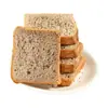 Pan Integral Negro Sin Azúcar de Caña Añadido, Tostadas de Centeno con Semillas de Chía para Desayuno, Comida Completa de Reemplazo de Caja Entera, Bocadillo Nutritivo y Saciente