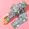Moda Flor Mujer Nuevo Melocotón Protector Solar Manga de Seda Helada Holgada Estilo Coreano Versátil Conducción Montar al Aire Libre Protector de Brazo