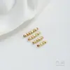 Cuentas Tubulares Talladas Color-Preservante Rellenas de Oro de 14K, Cuentas Espaciadoras Tubulares Rectas para Pulsera de Perlas y Collar Hechos a Mano para Bricolaje