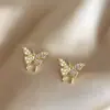 Aretes Dinámicos de Mariposa para Mujer Sin Perforaciones, Accesorios para Orejas de Estilo Minimalista Modernos y Únicos, Set de Aretes Simple y Compacto