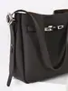Bolso Cubo de Piel de Vacuno de Primera Capa Estilo Nuevo con Acabado de Alta Gama, Se Puede Usar como Bolso de Hombro, Bolso Cruzado o Bolso de Mano, Gran Capacidad, de Nicho, Versátil, Elegante y Casual