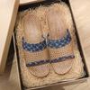 Pantuflas de Ratán Tejido, Transpirables, Adecuadas para Pisos de Madera, Uso en Casa para Parejas, Todas las Estaciones, Lino, Tejido de Hierba Antideslizante para Interiores de Mujer