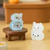 Micro Paisagem Desenho Animado Fofo Animais Pequenos Empilhados Decoração de Casa Ornaments de Mesa Artesanato Decorativo Criativo de Resina Pequenos Ornamentos