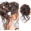 Suministro Directo de Fábrica de Pelucas, Rulos para Cabello Rizado, Peinados de Moño Perezoso, Moños de Cabello Largo Natural Esponjoso, Peinados de Moño Real para Mujeres con Cabello Corto