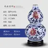 Estilo Chino Florero de Porcelana Azul y Blanco Jingdezhen Florero de Cerámica con Grietas de Hielo Arreglo Floral Florero de Porcelana Imitación de Horno Imperial Adornos