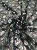 Tela de bordado floral tridimensional de lentejuelas de ancho completo malla densa tela bordada con lentejuelas en capas vestido formal largo fiesta