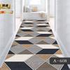Alfombra geométrica 3D recortable para puerta, entrada, pasillo, escaleras, larga, para hotel