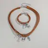Sombrero de Vaquero Étnico Retro Transfronterizo de Aleación Botas de Vaquero Herradura Cactus Colgante Pulsera de Felpa Multicapa
