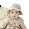 Gorro de Bebé Estilo Primavera y Otoño para Niñas, Elegante Sombrero de Princesa con Adorno de Encaje para Salidas, Sombrero de Sol Estilo Corte para Recién Nacidos