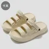 Zapatillas para Hombre de Nuevo Estilo para Uso en Exteriores en Verano, Sin Olor, Transpirables, Antideslizantes, de Suela Gruesa, Adecuadas para el Hogar y el Deporte, Sandalias de Eva de Doble Uso para Hombre