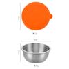 Prato de tempero de aço inoxidável 304 transfronteiriço selado à prova de vazamentos com tampa de silicone Prato de tempero Molho de soja Prato de molho de salada de tomate