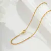 Xuping Minimalista Aço Inoxidável Fecho Lagosta Corrente Lisa Moda Estilo Europeu e Americano Clássico Diário Fácil de Combinar Colar Atacado