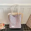 Bolso Casual de Lunares para Mujer, Bolso de Hombro Grande de Verano para Estudiantes, Bolso Tote Versátil para el Trabajo