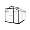 Invernadero de Aluminio 6*8 de Acceso Amplio para Flores, Invernadero de Jardín con Estructura de Aleación de Aluminio y Panel de PC, Invernadero para Suculentas y Flores de Uso Doméstico