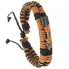 Pulseras Retro de Punta de Flecha Tejidas a Mano Europeas y Americanas para Hombres y Mujeres, Pulseras Ajustables de Hilo Encerado para Parejas, Accesorios de Moda y Personalizados