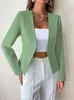 17 Colores en Stock, Comercio Exterior Transfronterizo Nuevo Estilo 2026 Blazer para Mujer, Cárdigan de Manga Larga Estilo Europeo y Americano Ajustado para Mujer