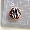 Simulação Comida e Jogo Donut Jóias DIY Acessórios Creme Cola Celular Shell Beleza Chaveiro Pingente Materiais Artesanais