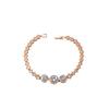 Pulseira Clássica de Círculo com Zircônia Brilhante Estilo Feminino Leve Luxo Geométrico Pulseira para o Dia a Dia Nova Atacado Transfronteiriço Europeu e Americano