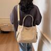 Bolso de mujer al por mayor, de lona, de gran capacidad, moderno y de moda, estilo coreano, retro, sencillo, informal, cruzado.