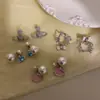 Pendientes de Gato Dulce Lindo con Goteo de Aceite y Perlas para Mujer, Uso Frontal y Trasero, Estilo Spice Girl, Temperamento, Pendientes Versátiles Pendientes