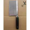 Cortador de vegetais multifuncional criativo faca de corte ondulada para batata cortador de batata de aço inoxidável 430 faca para batata frita