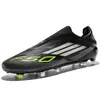 2025 Nuevos Zapatos Deportivos de Entrenamiento de Pareja de Dos Colores Zapatos de Fútbol Transfronterizos Clavos Largos Caña Baja para Hombres y Mujeres Jóvenes
