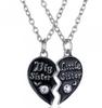 Nuevo collar de moda transfronteriza europea y americana, pequeño regalo para pareja, collar con letras de la mejor hermana para pareja, artículo de amor