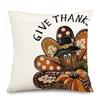 Funda de Almohada Popular de Otoño Temu Estampado de Gato y Calabaza Material de Lino Funda de Almohada Decorativa para Sofá de Sala de Estar de Otoño