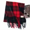 Bufanda de Navidad Bufanda a Cuadros para Mujer con un Toque de Lujo, Chal de Invierno Cálido de Cachemira Sintética Calentador de Cuello Accesorio Navideño