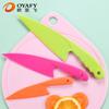 Cuchillo de plástico para fruta para niños, cuchillo para queso, pan, postre, cuchillo para frutas y verduras, cuchillo pelador de melón y fruta, venta al por mayor, cuchillo para charola de pastel de cumpleaños