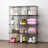 Sala de Estar Hogar Malla de Hierro Ensamblaje Estante de Malla de Hierro Venta Directa de Fábrica Juego Completo de Gabinete de Almacenamiento Estante para Flores Estantería Malla de Hierro