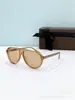 Lentes de Sol de Diseñador de Lujo para Hombres y Mujeres, Lentes de Sol Retro, Protección UV400, Estilo Aviador, Europa y América, Ft1023