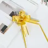 Envío Gratis 18 Moños Decorativos con Borde Dorado Moños para Envolver Regalos de Navidad Suministros para Bodas Atar Flores Venta al por Mayor del Fabricante