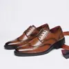 Zapatos de hombre de gran tamaño transfronterizos, nueva colección de otoño, versátiles y elegantes, estilo brogue británico para negocios, zapatos europeos de alta gama