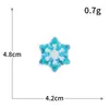 Serie Canción de Amor de Invierno Copo de Nieve Bordado con Lentejuelas Azules Muñeco de Nieve Árbol de Navidad Bordado por Computadora Parche de Tela Bordada En Stock Venta al por Mayor