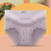Ropa interior para mujer, Entrepierna de algodón puro, Grafeno antibacteriano, Control de abdomen, Cintura media, Encaje, Transpirable, Levanta glúteos, Bragas para mujer, Estilo delgado