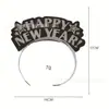 Accesorios para fiesta de Año Nuevo sombrero bombín con lentejuelas diadema de dragón soplando cuerno diadema ambiente accesorios de decoración del lugar