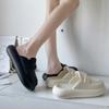 Procesamiento y Personalización de Mocasines Abiertos de Punta Redonda para Ropa Exterior de Verano para Mujer, Zapatos Planos Casuales de Suela Dura, Zapatos Planos Suaves de Punta Reforzada, Sandalias y Pantuflas