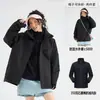 Chaqueta de senderismo cortavientos e impermeable estilo montaña OEM/ODM personalizada, conjunto de dos piezas desmontable tres en uno con estampados